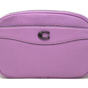 Coach Purple Leather Crossbody Bag